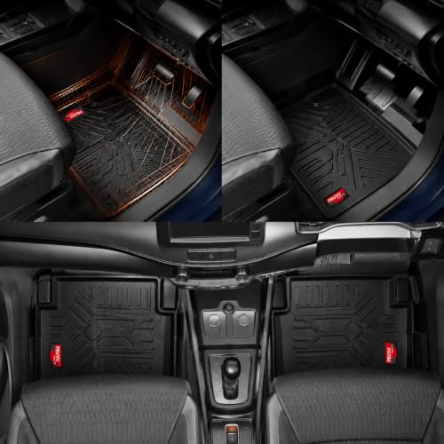 Image of Custom Fit 3D Car Floor Mats for Tata Sierra Automatic 2025 Onwards, Premium Leatherette Foot Mats, Waterproof, Anti-Slip, Dustproof, Full Coverage Car Interior Floor Protection All Weather