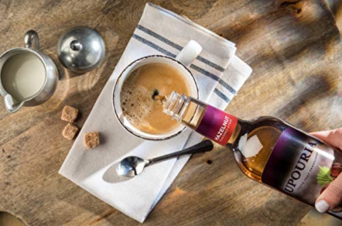 Upouria Hazelnut & Mocha Coffee Syrup Flavoring, 100% Vegan, Gluten Free, Kosher, 750 Ml Bottle (Pack Of 2) With 2 Coffee Syrup Pumps #TOP1