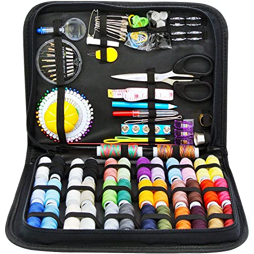 Sewing Kit for Adults with Sewing Supplies - 38-Color Sewing Thread, Needle and Thread Kit & Sewing...