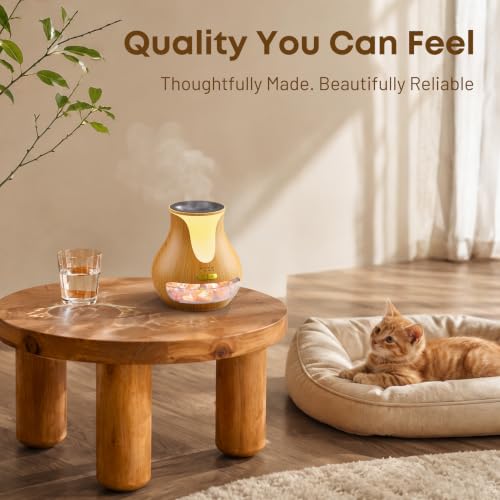 Essential Oil Diffuser for Home, 250ML Flame Diffuser with Himalayan Salt - image 6