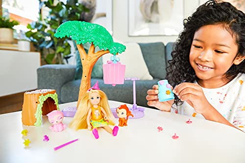 Barbie GTM84 - Barbie und Chelsea Dschungelabenteuer Piñataparty-Spielset mit Puppe und 2 Tierfreunden, für Kinder von 3… – Bild 3