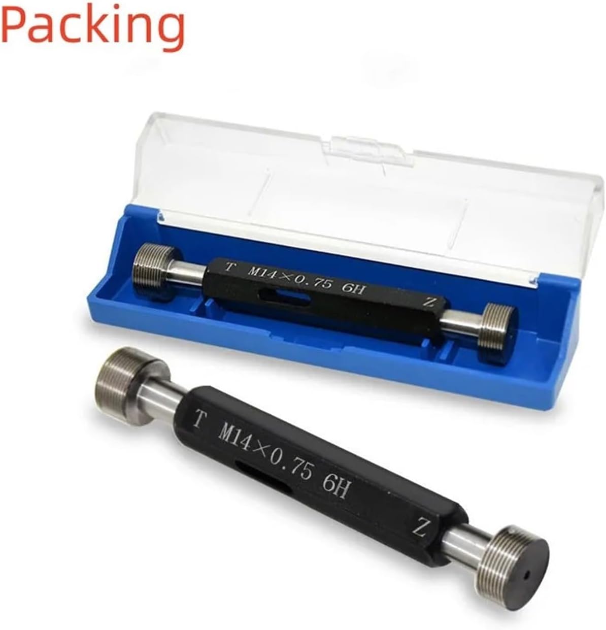 1pcs Taper Pipe Thread Plug Gauge/Thread Ring Gauge Measure Tool NPT1/16-27 1/8 1/2 3/4 3/8-18 1'' NPT2'' 3''(NPT 1I4-18,Thread Head Gauge)