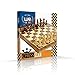 WE Games Traditional Staunton Wood Chess Set - 15 inch Distressed Wood Board - 3.75 inch King