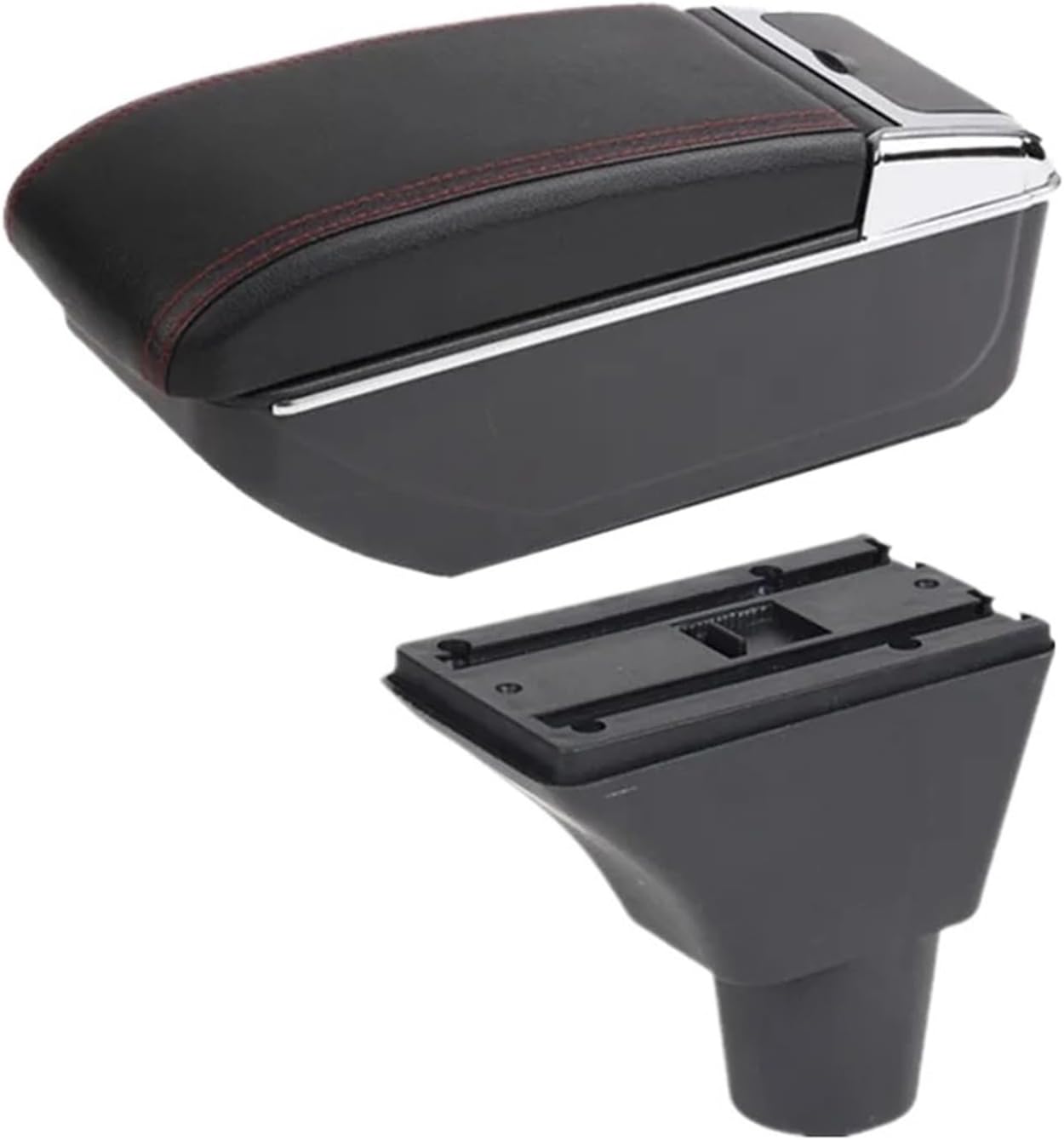 Armrests Centre Console for Citroen for C3 for C4 Car Armrest Box Storage Box Interior Dedicated Retrofit Parts Accessories Armrest Box(C Black line 7USB)