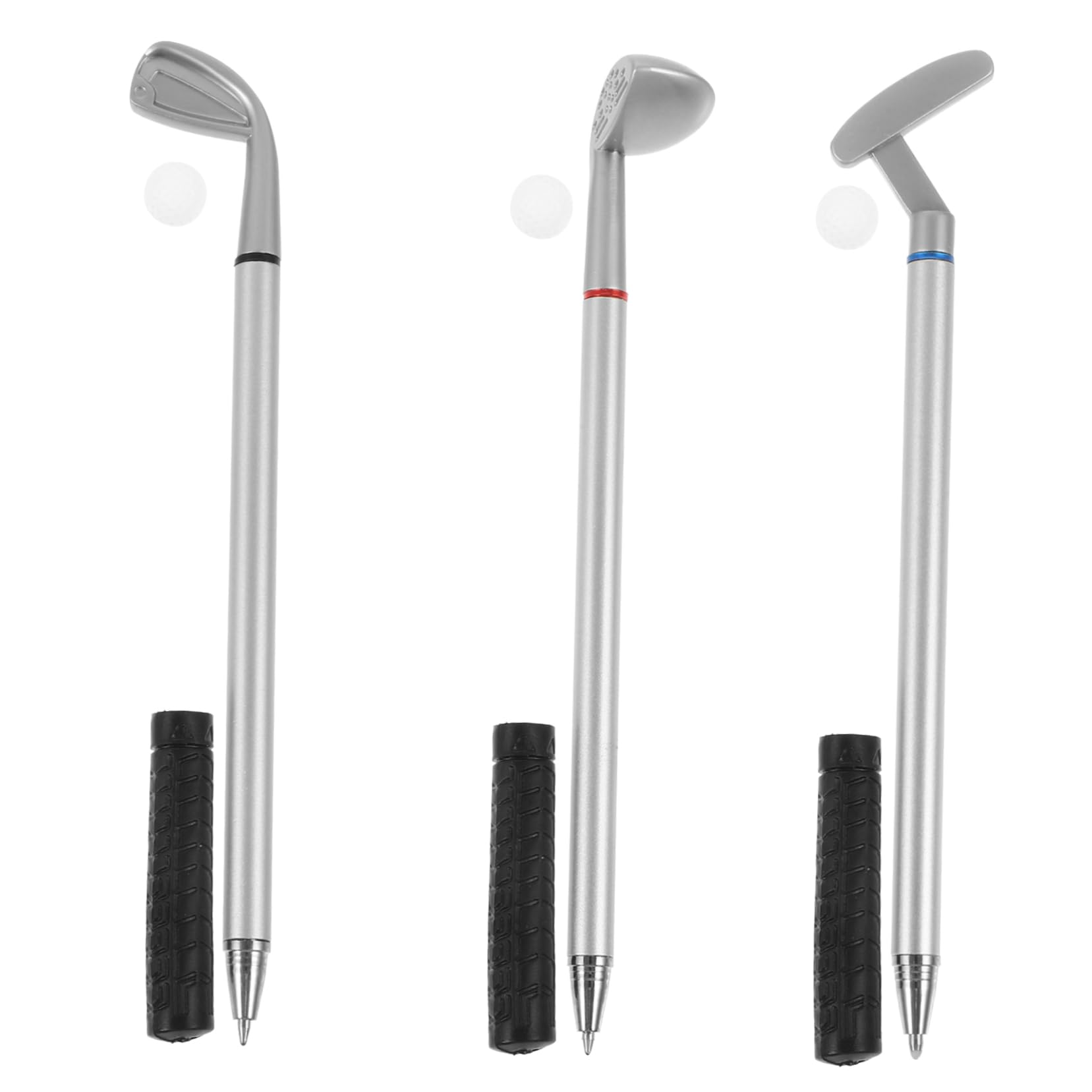 Ipetboom 15sätze Golf Kugelschreiber Hochwertige Metallstifte Für Golfer Inkl Schwarzem Blauem Und Rotem Schreibkern Büromaterialien Und Für Golfenthusiasten