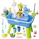 2026 Upgraded Water Table | Water Play Table For Kids With Pump, Play Sink With Running Waters, For Boys Girls Ages 4-8 Backyard Yard Outdoor Pool