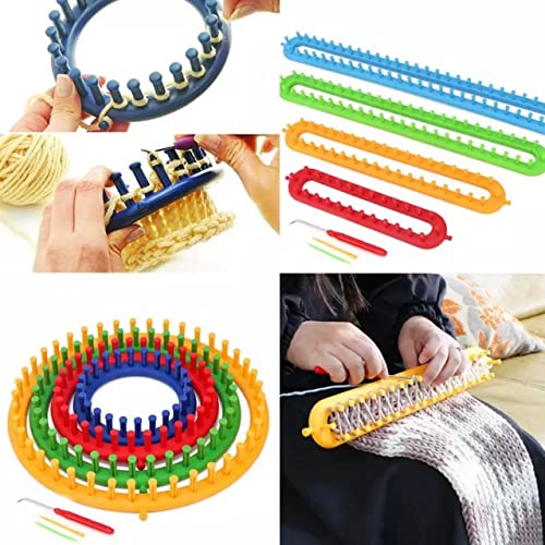 Hat Sweater Rectangular Knitting Loom Knitting Artifact DIY Hand Knitting Bag Towel Scarf Wool Crochet Tool Suitable for Newborn