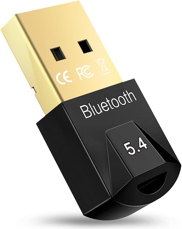 NALACAL Universal USB Bluetooth Adapter, 5.4, Win 11/10/8.1/7, Keyboard & Mouse, Unifying Receiver