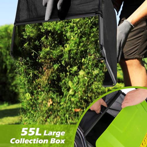 TANGZON 2000W 2-in-1 Electric Lawn Scarifier and Aerator, Garden Grass Dethatcher Rake with 40cm Working Width, 3-Position Height, 5-Position Depth Adjustment, Scarifier Weeder (Green & Black) 5 TANGZON 2000W 2-in-1 Electric Lawn Scarifier and Aerator, Garden Grass Dethatcher Rake with 40cm Working Width, 3-Position Height, 5-Position Depth Adjustment, Scarifier Weeder (Green & Black) - Image 5