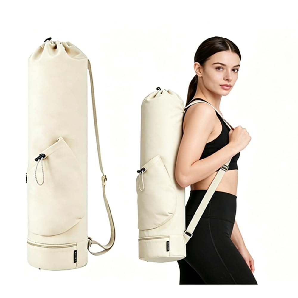 Oaygat Yoga Mat Bag Large with Carrying Strap, Bottle Pocket and Wet Compartment Yoga Mat Carry Bag Gym Pilates Bag for Women Men