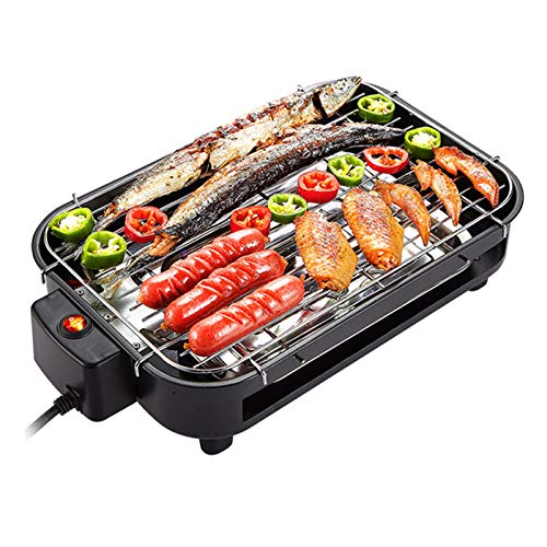 HAZYJT Raclette Grills Multifunktionale Elektrische Grillplatte Rauchfreier Grill Grill Langlebige Backform Grill Spieße…