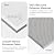 Olanglab Acoustic Panels 2 Pack, 48''x24'' Large Sound Panels, Fabric Wrapped Sound Proof Foam Panels for Walls, Sound Absorbing Panels for Recording Studio Acoustical Treatments (Light Grey)