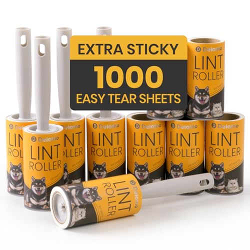 DELOMO Lint Rollers for Pet Hair Extra Sticky: Dog Cat Hair Remov...