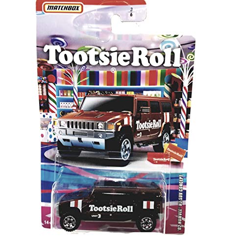 Matchbox Limited Candy Series Brown Tootsie Roll Hummer H2 SUV 1/64 miniatura 1