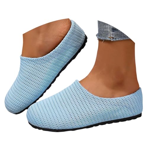 Chaussures de loisirs bohémiennes anti-fatigue : mules confortables d'été à talon moyen