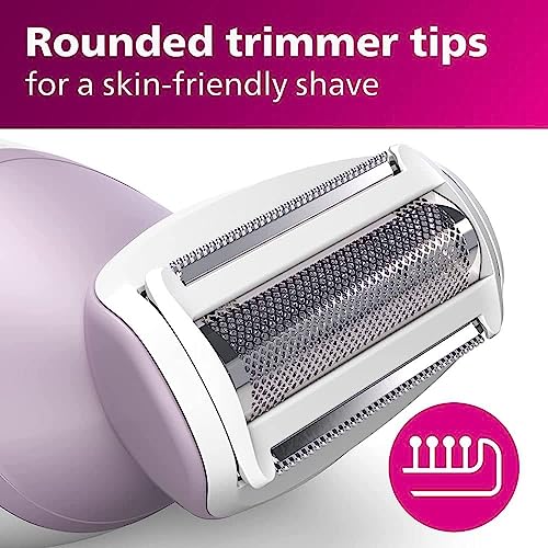 Image of Philips Beauty Lady Electric Shaver Series 6000, Cordless with 4 Accessories, BRL136 /00, White
