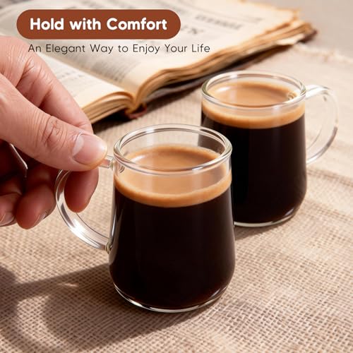 40% Off Glass Espresso Cups Set of 2 - Microwave & Dishwasher Safe