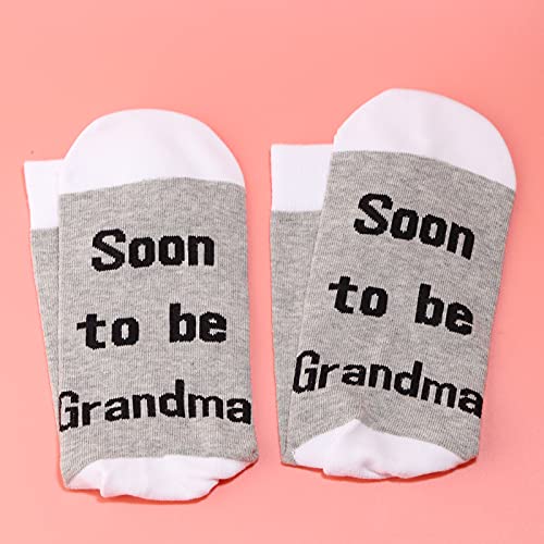 LEVLO 2 Pairs New Nana New Papa Gifts Soon to be Grandpa/Grandma Socks Gifts for New Grandparents To Be Socks4