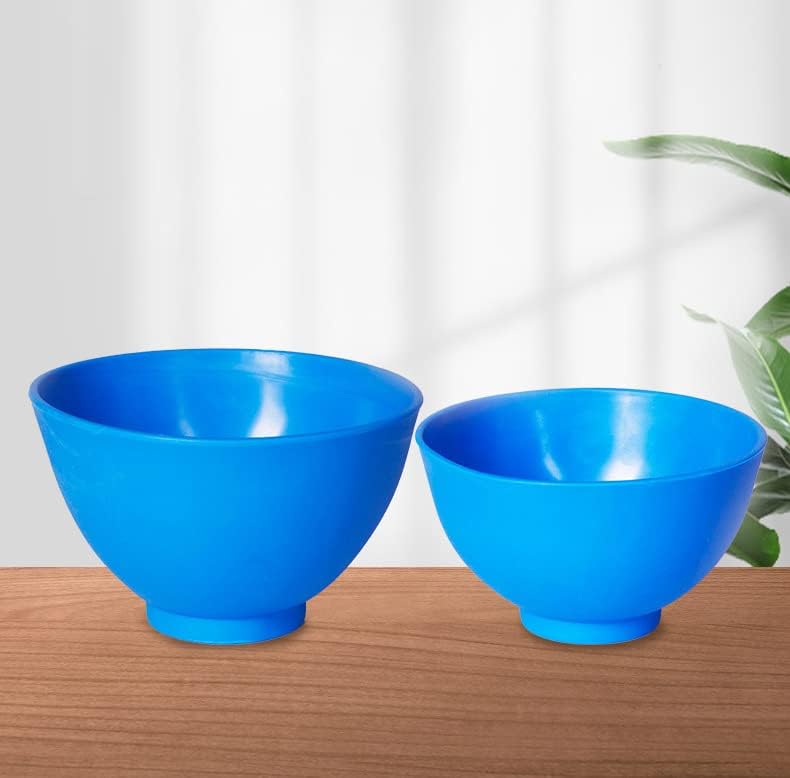 Miniatura 5 de Lab - Cuencos flexibles de goma de alginato para mezclar, pequeñosmedianosmedianos (azul claro)