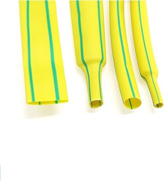 1pcs 1M Heat Shrink Tubing 21 Ratio Yellow Green Electric Insulation Heat Shrink Wrap Cable Sleeve Insulation Heat Shrink Tube Size 2mm, Color 1M