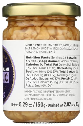 Seggiano Organic Minced Italian Garlic, 5.29 Oz - Image 3