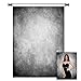 Kate 5ft(W) x7ft(H) Texture Photography Backdrops for Photographers Microfiber Reused Abstract Black Grey Photo Backdrop