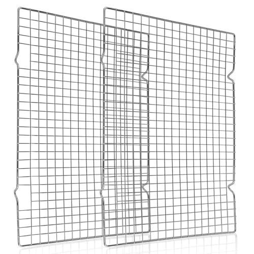 Cooling Racks for Cooking and Baking, 10" x 16" Baking Rack 2-Pac...