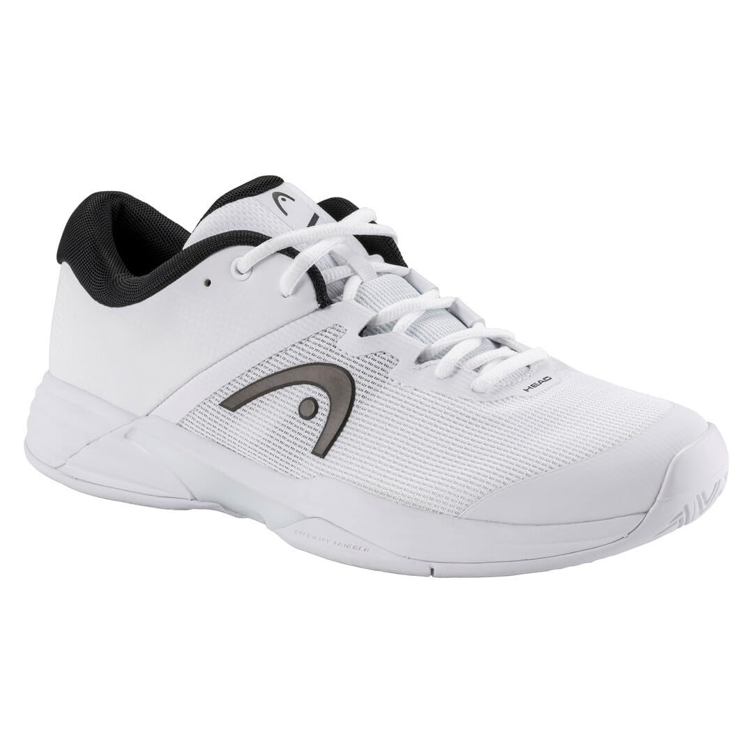 HEAD Men's Revolt Evo Sneaker, White/Black, 8.5