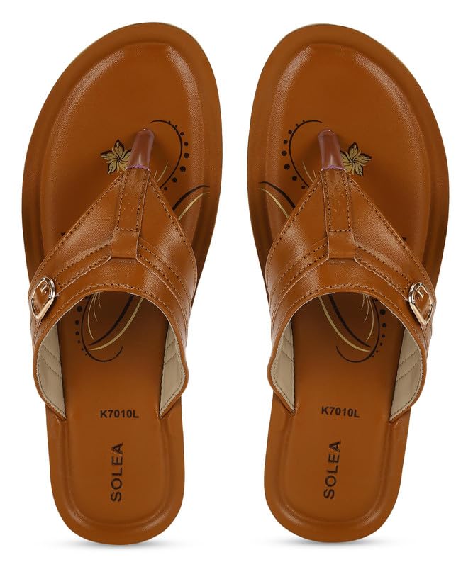 Image of PARAGON PUK7010L Women's Sandals | Stylish Slip on Flats with Cushioned Soles | Trendy Lightweight Durable & Comfortable Fashion Slippers for Outdoor Use