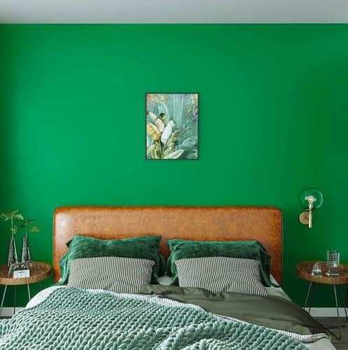 Image of ONETON Peel and Stick Green Matte Contact Paper Waterpoof Self Adhesive Decorative Wallpaper for Wall Kitchen Wallpaper for Bedroom (DRK GREN MATT WP, 24x80 inch)