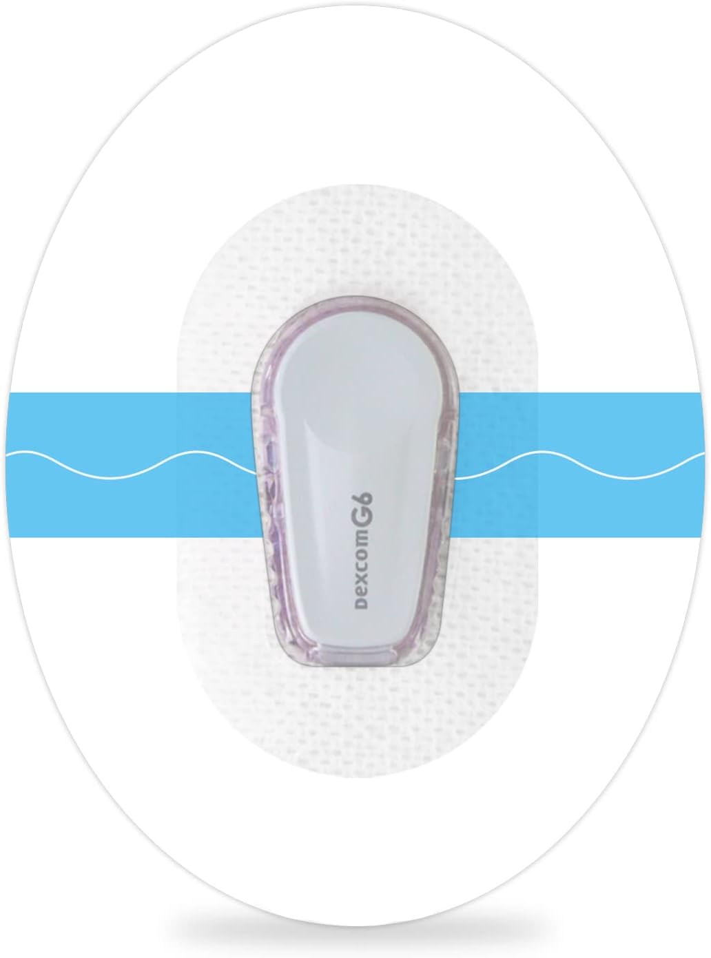 Dexcom G6 Adhesive Patch,50 Pack Waterproof Stickers,Premium Transparent Overpatch,Fixation&Skin-Friendly,Continuous Glucose Monitor Protection for 10 Days