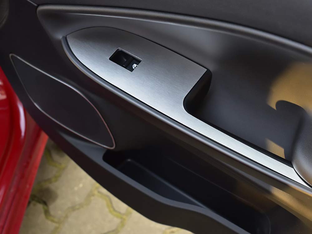 Coperture In Acciaio Per Alfa Romeo Giulietta - Set 4 Pezzi Per Pannelli Porta, Inox Spazzolato | Accessorio Tuning Interni