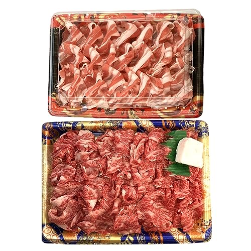 国産 (和牛・豚) バラしゃぶ切り落としセット 和牛バラ肉250g 豚バラ肉250g 牛脂【沖縄県・離島 配送不可】