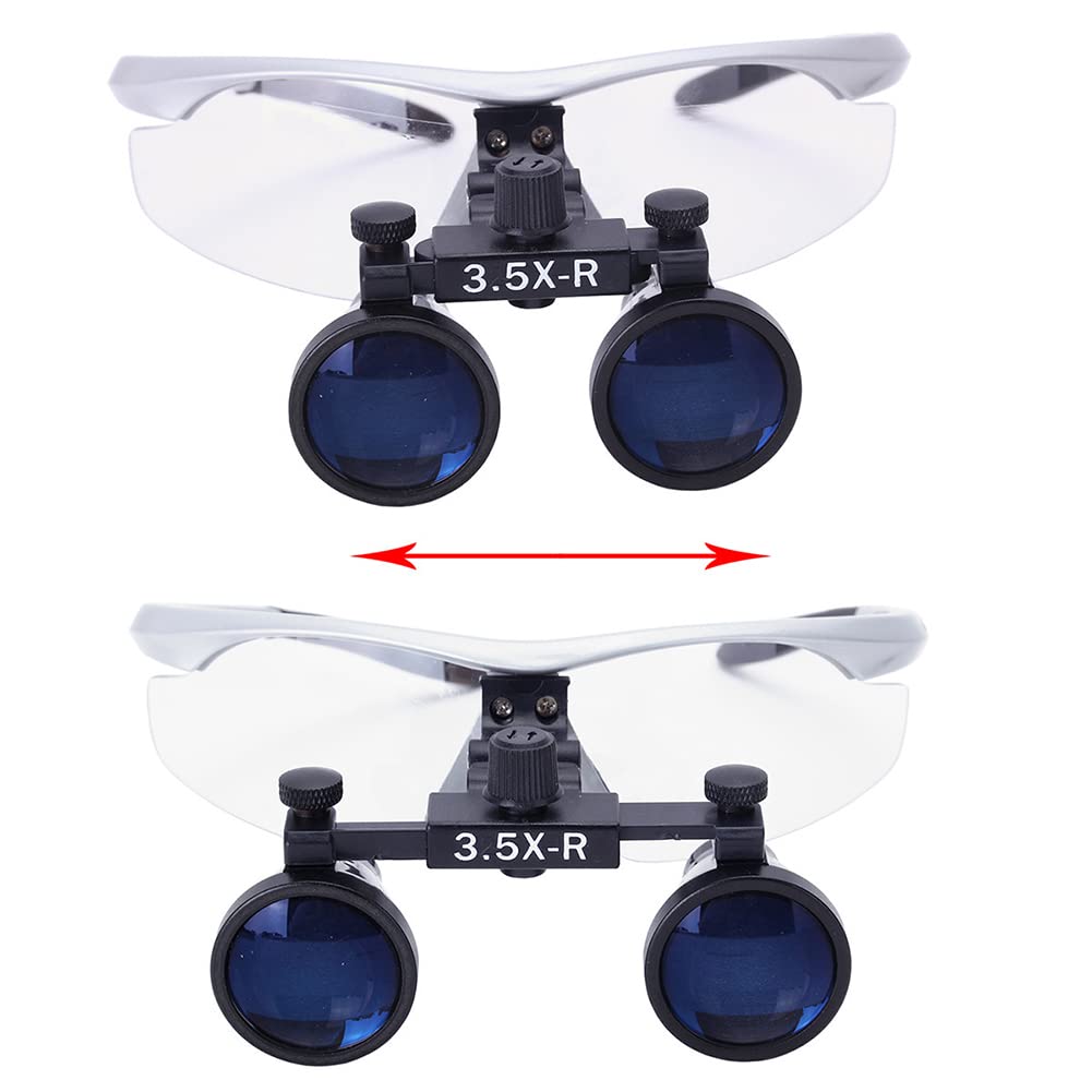 Loupes 3.5 avec lumière, Loupes, Loupes binoculaires Portables en Verre Optique, Loupe binoculaire pour Laboratoire,