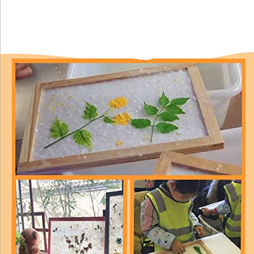 Lixindee 3 Pack Paper Making Mould And Deckle Wooden Papermaking Frame For Diy Paper Craft Tool Dried Flower Handcraft (19X25Cm) #TOP5
