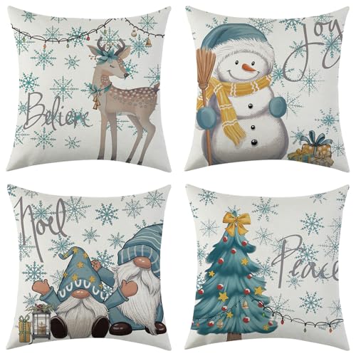 Sunshine smile Kissenbezug Weihnachten 40x40,4 Stück Kissenbezug...