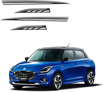 DriveStylish Car Door Body Side Beading/Molding/Cladding for Maruti Suzuki Swift 2020 Set of 04