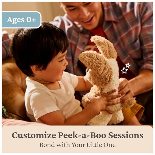 GUND Baby Peek-a-Boo Peeki Puppy Interactive Squeeze-Activated Plush Toy 7" - image 4