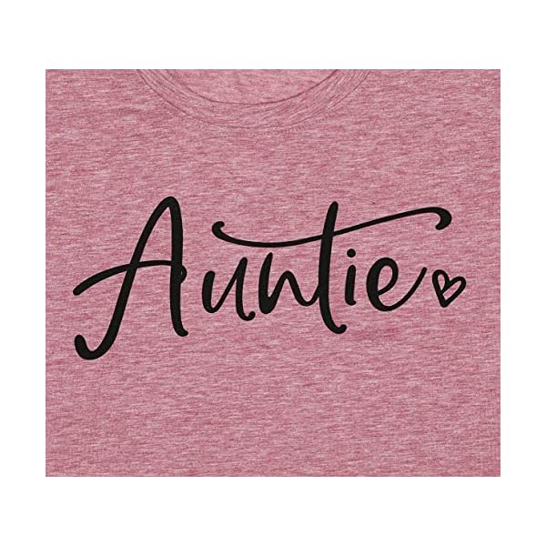Auntie-T-Shirts-Women-Cute-Aunt-Gift-Tee-Shirts-Funny-Graphic-Casual-Short-Sleeve-Tee-Top Auntie T Shirts Women Cute Aunt Gift Tee Shirts Funny Graphic Casual Short Sleeve Tee Top Dark Pink