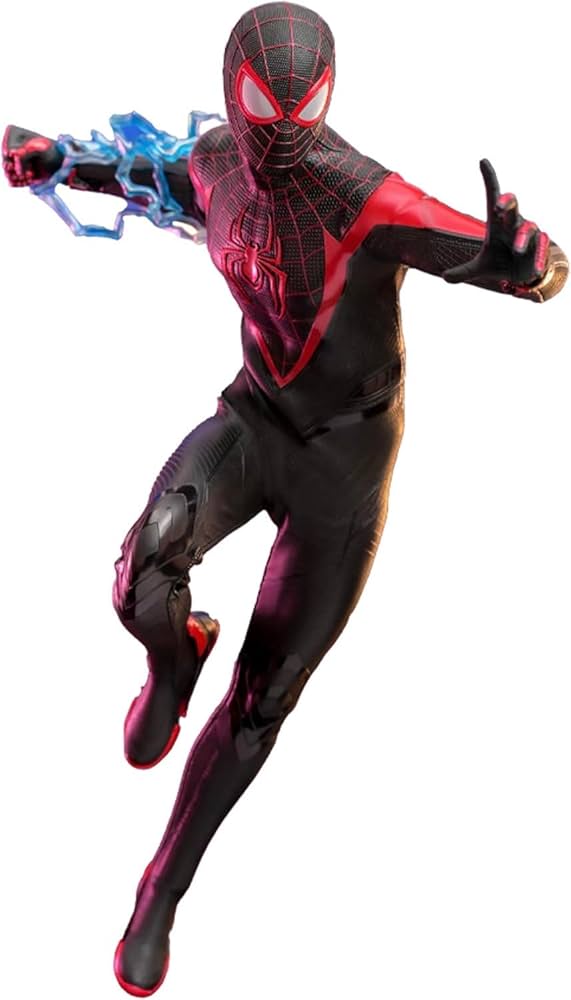 アメコミ hottoys Spider-Man Miles Morales Amazon.com: Hot Toys Miles Morales Upgraded Suit Spider-Man 2