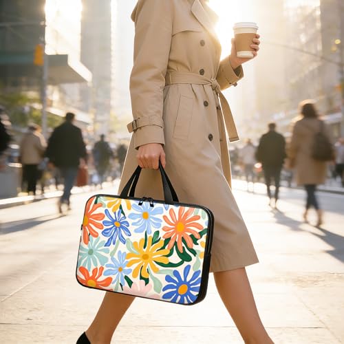 Maletín para portátil de 17 pulgadas con diseño floral miniatura 7