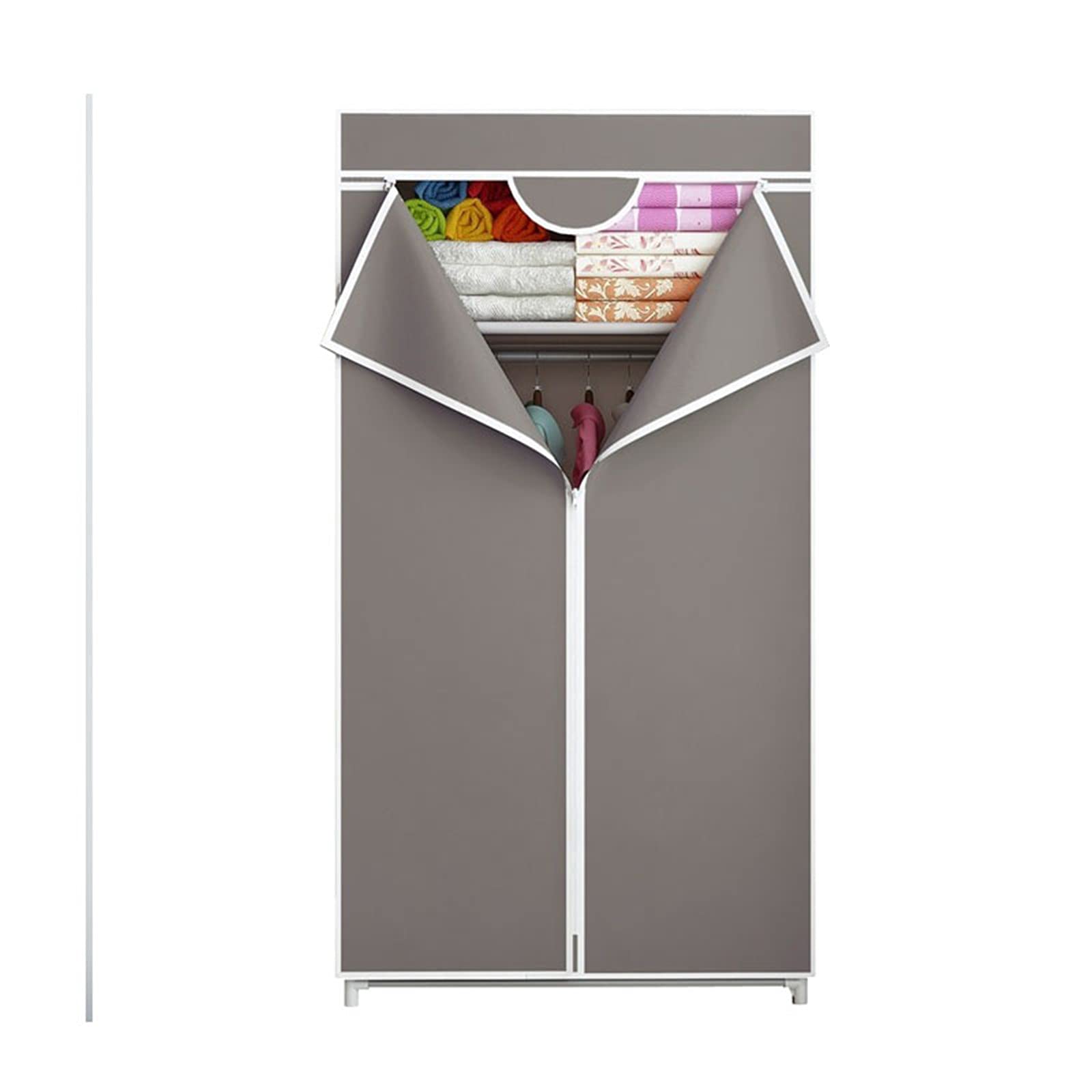 Armoire autoportante en tissu 155x70 cm | Penderie portable couleur B
