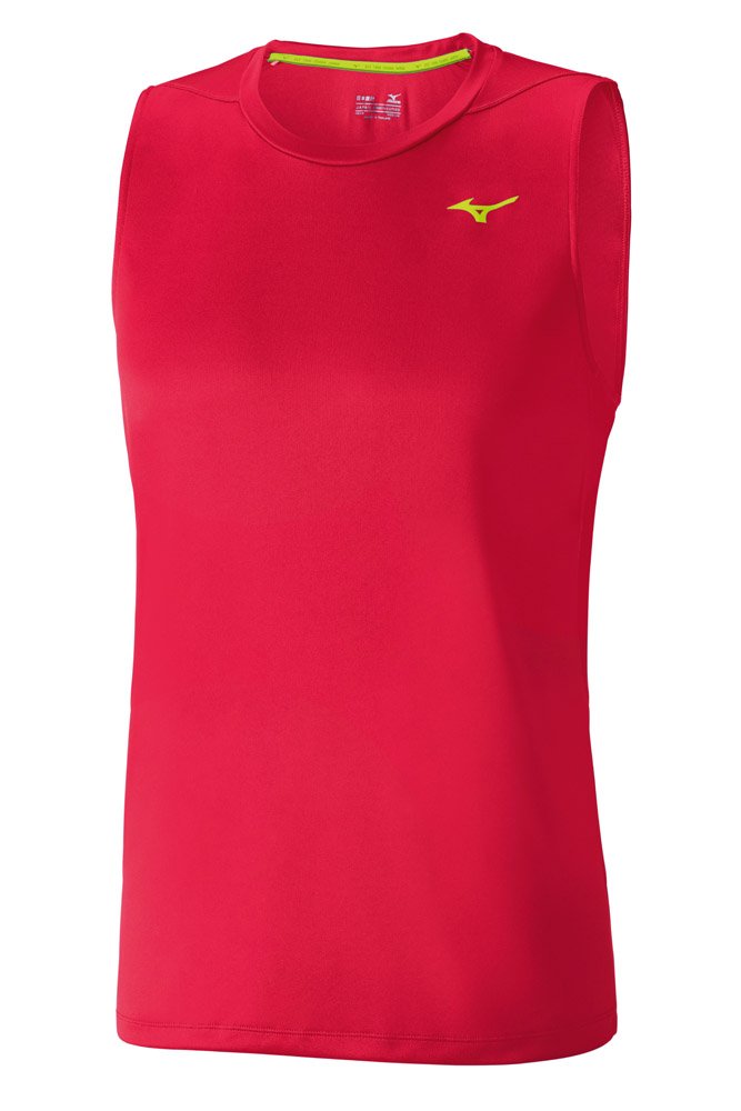 MizunoJ2GA4013T62 Drylite Core Sleeveless T-Shirt for Men, Large, Chinese Red