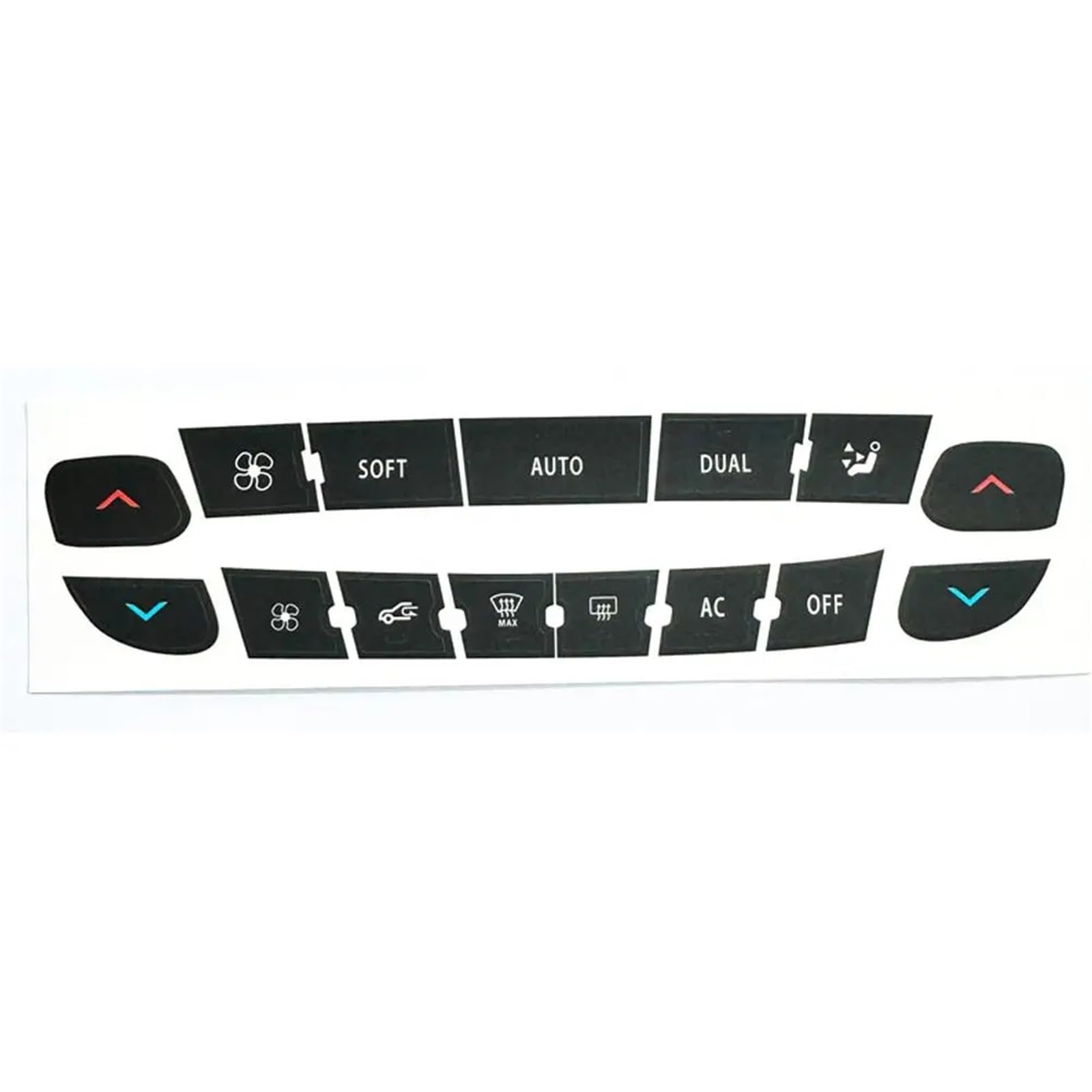 Wsbojxth One Color Repair Patch Compatible With Megane Air Conditioner Control Panel Button Repair Sticker Radio Audio Button