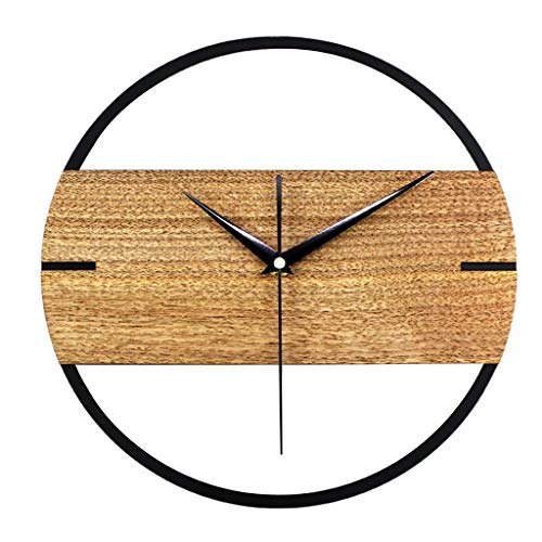Tubayia Reloj de pared creativo de madera Reloj de cocina, Reloj de escritorio, Reloj decorativo para sala de estar dormitorio