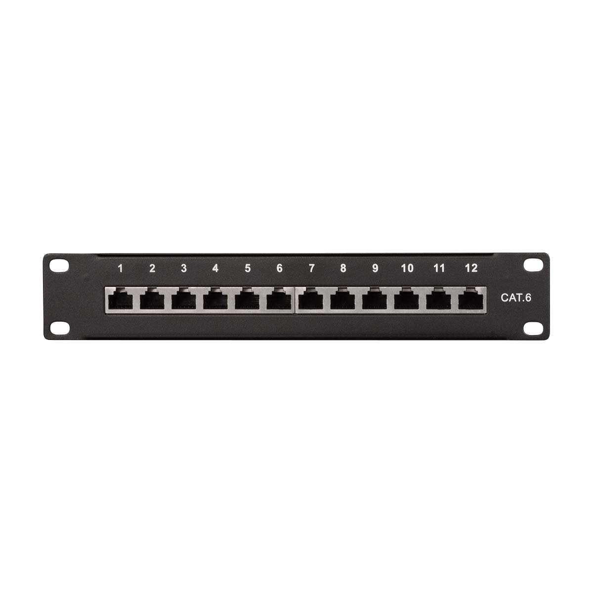 LogiLink Professional Cat.6 (250 MHz) panel krosowy - panel rozdzielczy, 10", STP (ekranowany) 12-portowy (RJ45)