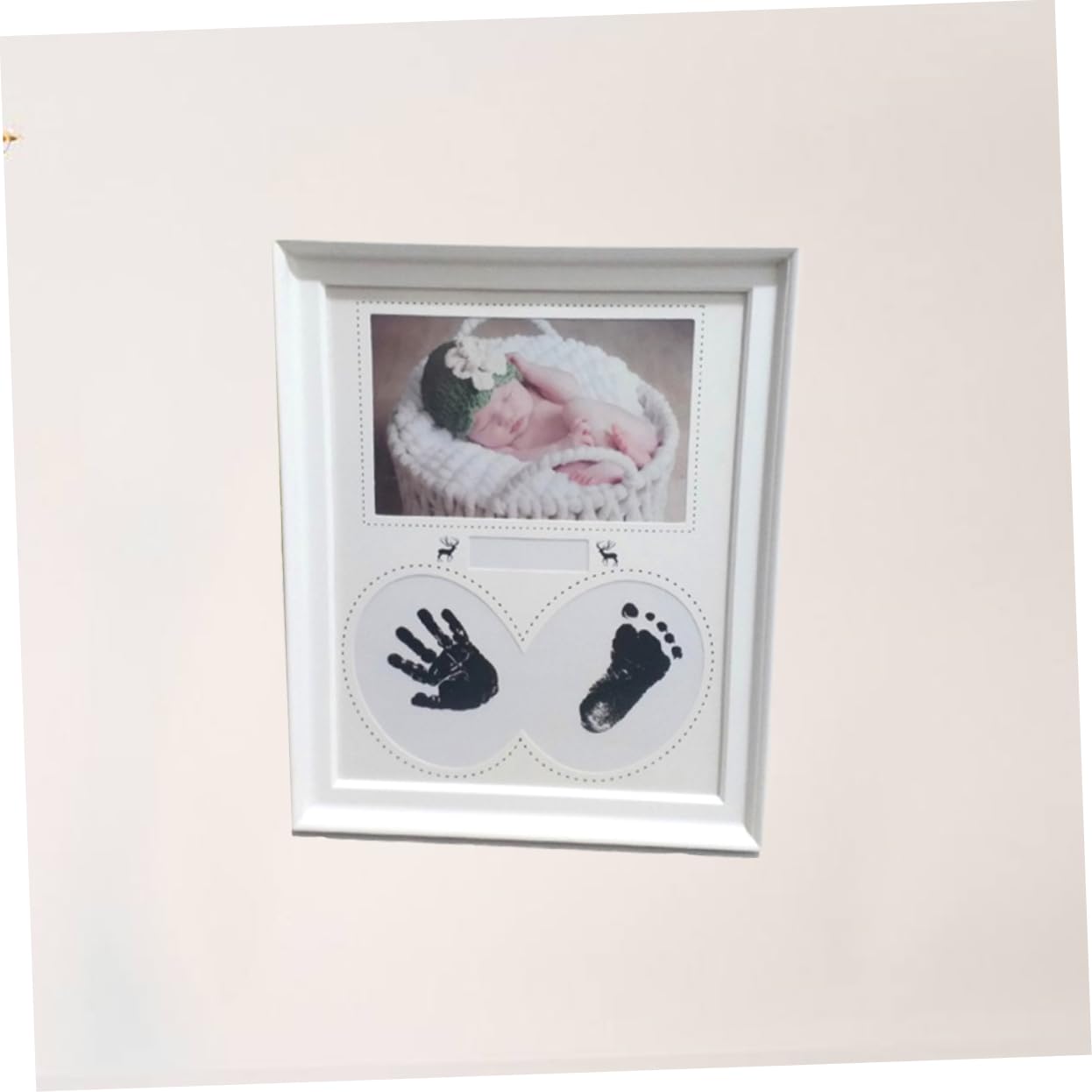 ifundom Cherish Baby's Memories Newborn Handprint Footprint Photo Frame Baby Shower Decor Boys and Girls Photo Frame