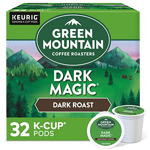 Green Mountain Coffee Roasters Dark Magic, Single-Serve Keurig K-Cup Pods, Dark Roast Coffee, 32 Count