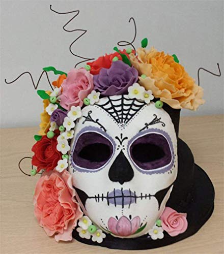Image of Ulalaza 3D Skull Cake Mold Halloween Aluminum Baking Mould Nonstick DIY Baking Tools