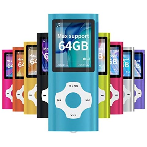 Reproductor portátil MP3/MP4 con pantalla LCD de 1,8 pulgadas y ranura para tarjeta de memoria de 128GB Cover
